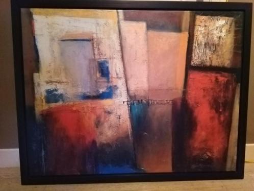Modern schilderij canvas textuur Ikea HALLARYD, Huis en Inrichting, Woonaccessoires | Schilderijen, Tekeningen en Foto's, Zo goed als nieuw