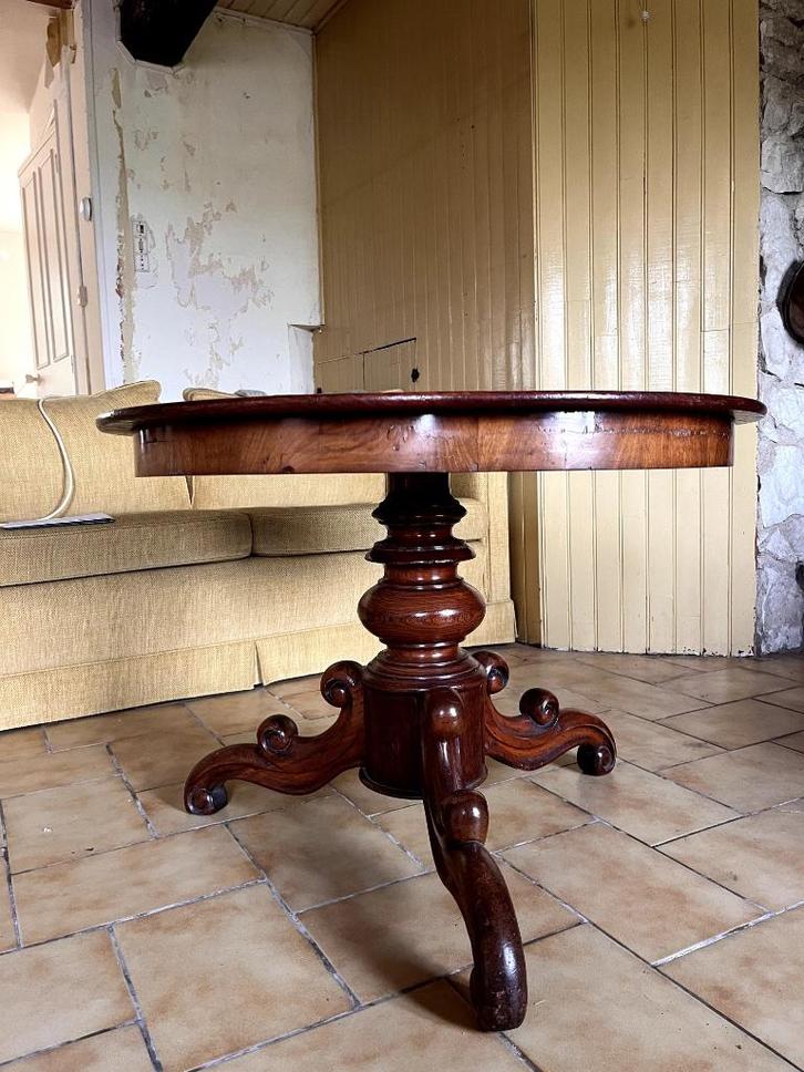 Antieke ronde salon- of theetafel, Antiek en Kunst, Antiek | Meubels | Tafels, Ophalen