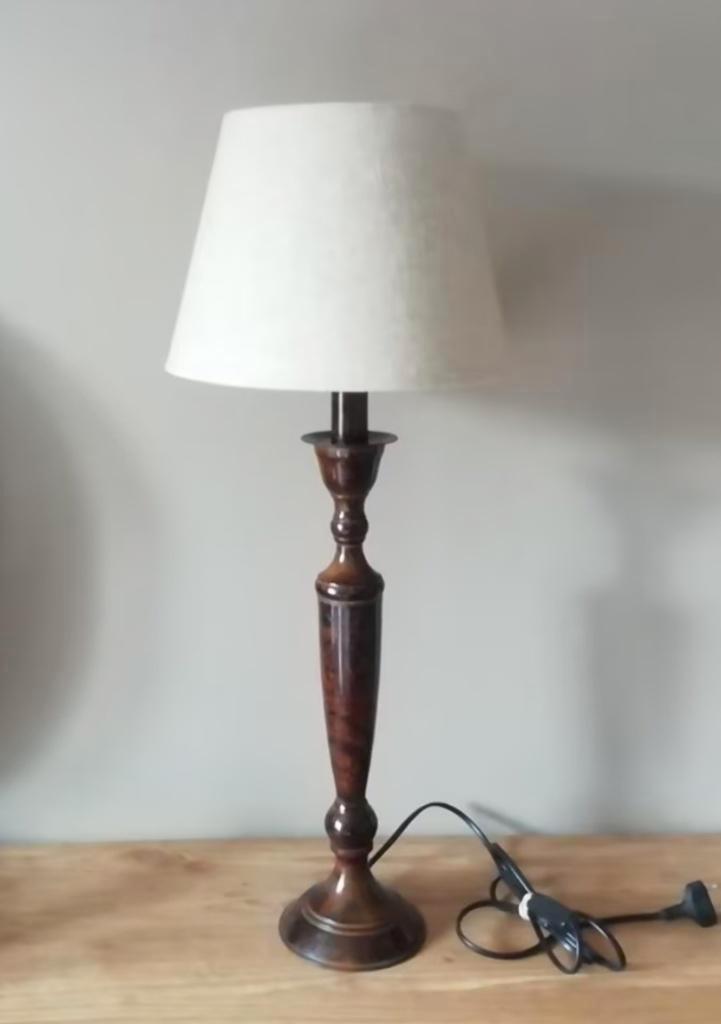 Tafellamp met kap, Huis en Inrichting, Lampen | Tafellampen, Metaal, Ophalen of Verzenden