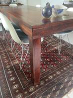 Mooie tafel in mangohout. Koeriers zich onthouden, Huis en Inrichting, Ophalen, Zo goed als nieuw, Vijf personen of meer, 200 cm of meer