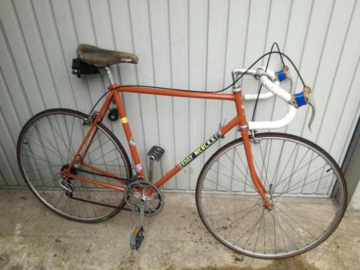 vintage racefiets eddy merckx molteni oranje, Fietsen en Brommers, Fietsen | Racefietsen, Ophalen
