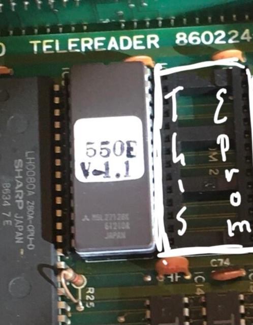 Zoek test EPROM  Telereader FRX-550, Telecommunicatie, Zenders en Ontvangers, Gebruikt, Ontvanger, Ophalen of Verzenden