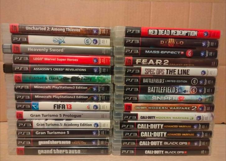 PS3: Spec Ops, Minecraft, Lego, C.o.D, FEAR2, Diablo III, Games en Spelcomputers, Games | Sony PlayStation 3, Gebruikt, Sport