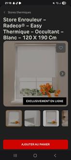 Stores occultant blanc️, Maison & Meubles, Ameublement | Rideaux & Stores à lamelles, Enlèvement, Blanc