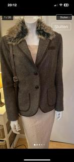 Veste courte doublée marron avec col en fausse fourrure, Vêtements | Femmes, Taille 42/44 (L), Enlèvement ou Envoi, Comme neuf