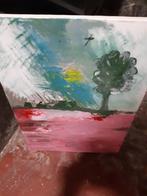 Schilder werkje waterverf op doek, Ophalen