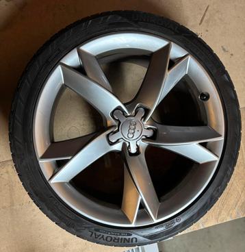 Jantes Audi A5 Speedline 19 pouces d'origine avec pneus, Pneus et Jantes, 255 mm, Véhicule de tourisme, Pneus été