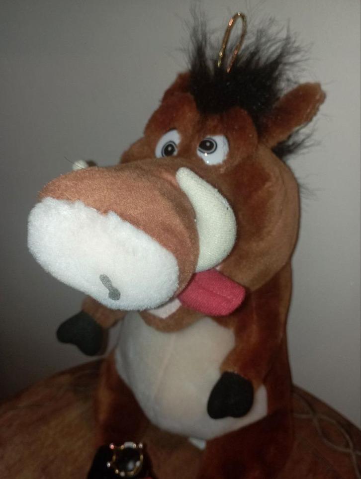 657) Grappig everzwijn met tong uit de mond - hakuna matata, Kinderen en Baby's, Speelgoed | Knuffels en Pluche, Zo goed als nieuw