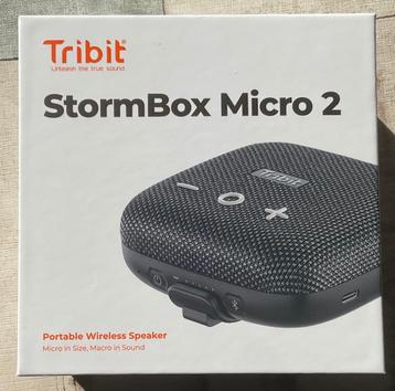 Tribit StormBox Micro 2 Bluetooth speaker.