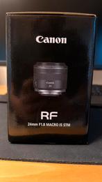 Canon RF 24 F/ 1.8 Macro IS STM, Ophalen, Zo goed als nieuw, Macrolens