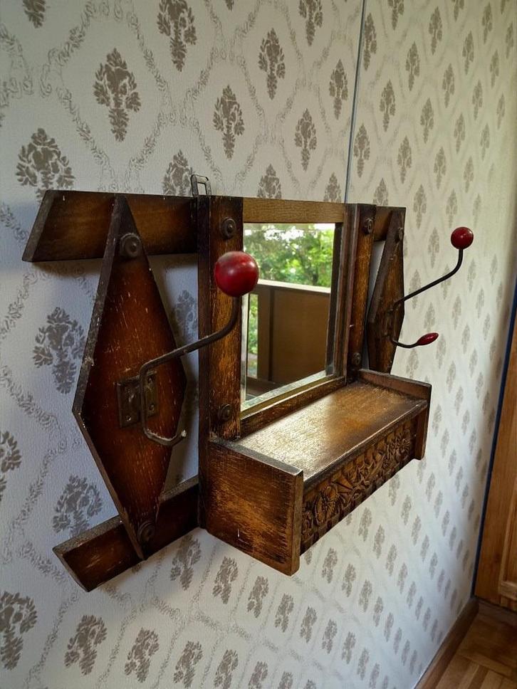 armoire murale en bois vintage/armoire murale, Antiquités & Art, Curiosités & Brocante, Enlèvement ou Envoi