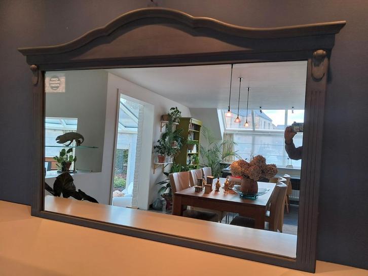 spiegel met houten kader, Antiek en Kunst, Antiek | Spiegels, Ophalen