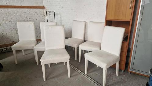 Stoelen IKEA Henriksdal wit, Huis en Inrichting, Stoelen, Zo goed als nieuw, Wit, Ophalen