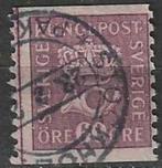 Suède 1920/1924 - Yvert 142 - Emblème postal - 60 ore (ST), Timbres & Monnaies, Timbres | Europe | Scandinavie, Envoi, Suède, Affranchi