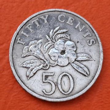 Munt van 50 cent - Singapore - 1991 beschikbaar voor biedingen