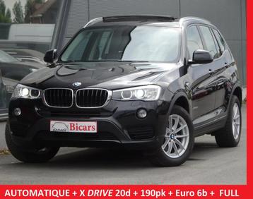 BMW X3 2.0 dA xDrive20*Automatisch* PANO+ XENON+ LEDEREN DAK, Auto's, BMW, Automaat, 1995 cc, Zwart, Leder
