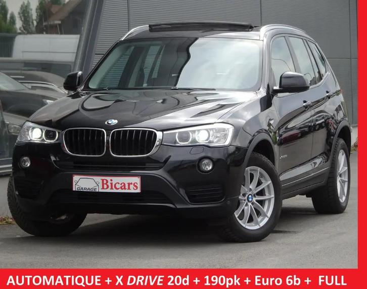 BMW X3 2.0 dA xDrive20 *AUTOMATIQUE* TOIT PANO+ XéNON+ CUIR, Autos, BMW, Entreprise, X3, 4x4, ABS, Phares directionnels, Airbags