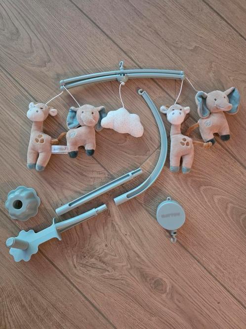 Nattou muziekmobiel blauw giraffe olifant, Kinderen en Baby's, Kinderkamer | Inrichting en Decoratie, Nieuw, Ophalen