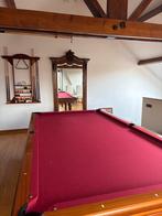 TOULET massief houten biljart — + complete accessoires, Sport en Fitness, Biljarten en Poolen, Ophalen, Zo goed als nieuw