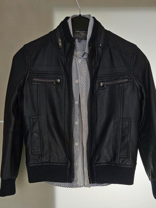 Jas en hemd Terre Bleue jongen maat 128, Kleding | Heren, Jassen | Zomer, Zo goed als nieuw, Overige maten, Blauw, Ophalen