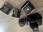 Hasselblad 500CM + Planar lens 80mm f2.8  +  2x A12-rug, Gebruikt, Ophalen