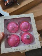 4 nieuwe roze kerstballen, Enlèvement, Neuf