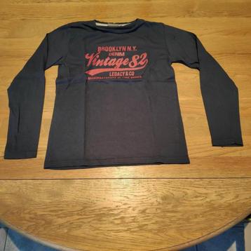 Donkerblauwe t-shirt met lange mouwen Arrested beschikbaar voor biedingen