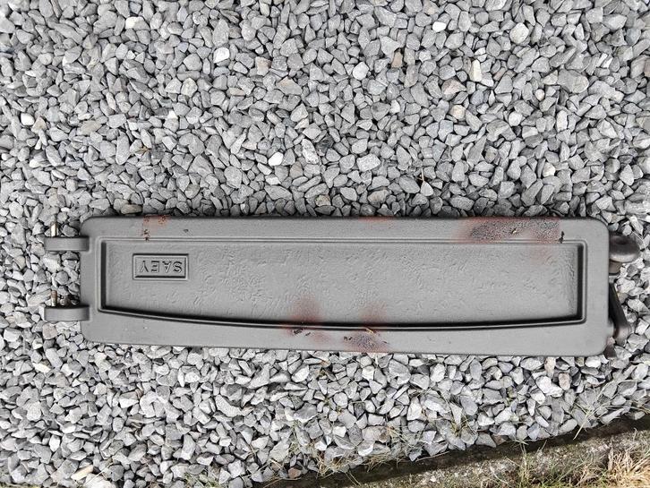 Aslade-deur saey 92, Huis en Inrichting, Kachels, Gebruikt, Vrijstaand, Kolenkachel, Overige brandstoffen, Ophalen