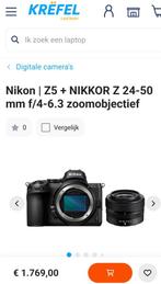 Digitale body camera z5 + zoom lens, Audio, Tv en Foto, Fotocamera's Digitaal, Ophalen, Spiegelreflex, Zo goed als nieuw, 4 t/m 7 keer