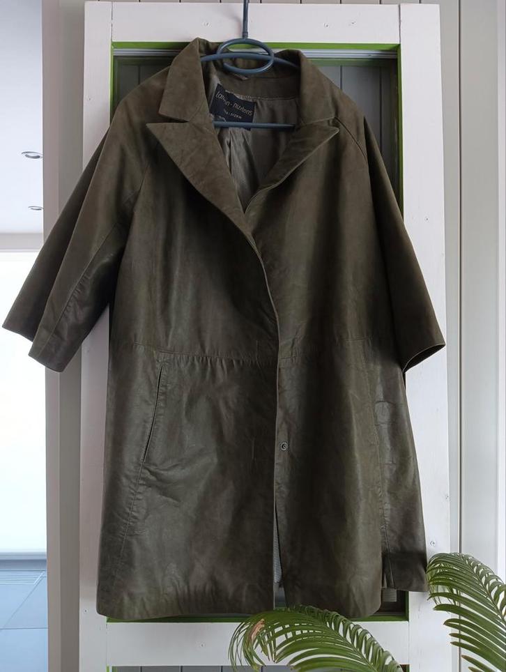 Echte leren jas Lamon-Nuytens – kaki groen – maat S t/m L, Kleding | Dames, Jassen | Winter, Nieuw, Maat 36 (S), Groen, Ophalen of Verzenden