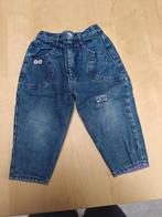 Jeansbroek met paars accent maat 80, Kinderen en Baby's, Babykleding | Maat 80, Ophalen of Verzenden, Gebruikt, Jongetje of Meisje