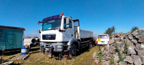 camion MAN TGM 18.28 4X4, Autos, Camions, Particulier, 4x4, MAN, Diesel, Euro 5, 2 portes, Boîte manuelle, Blanc, Brun, Velours