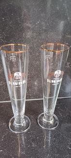 2 oude Bierglazen Pauwel Kwak br Bosteels Buggenhout, Verzamelen, Ophalen of Verzenden, Zo goed als nieuw