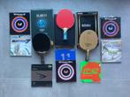 Tafeltennis - houtje - rubber - Butterfly, Tibhar, Andro, .., Sport en Fitness, Tafeltennis, Ophalen of Verzenden, Zo goed als nieuw