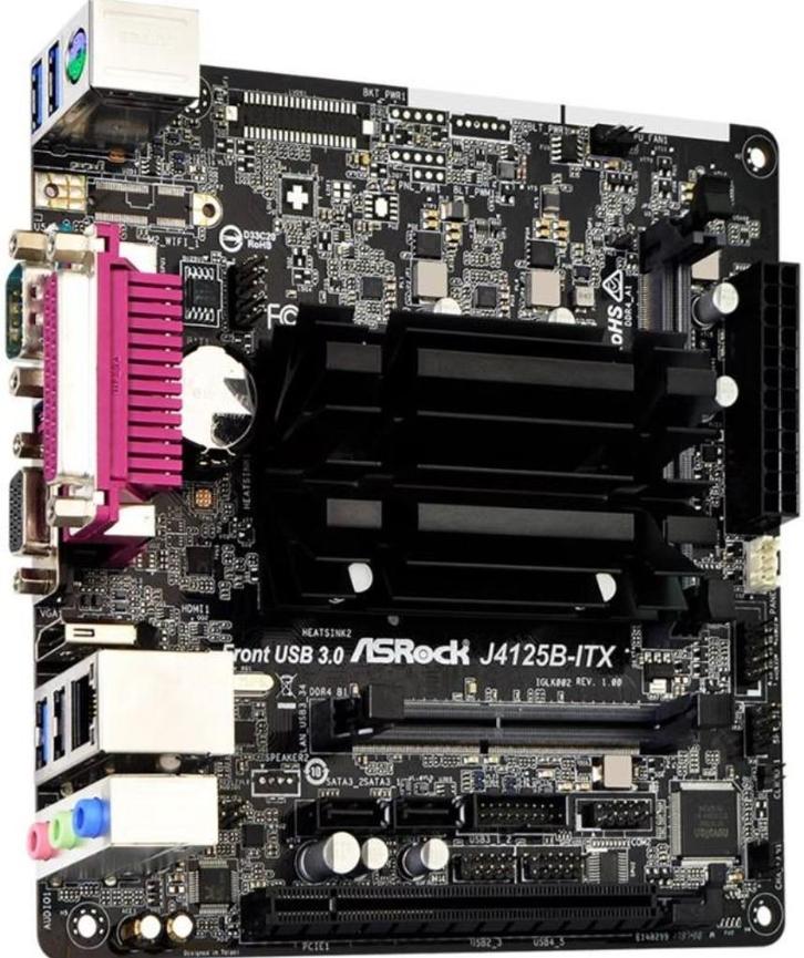 ASRock J4125B-ITX - QUad-Core CPU Moederbord, Computers en Software, Moederborden, Zo goed als nieuw, Intel, DDR3, Ophalen of Verzenden