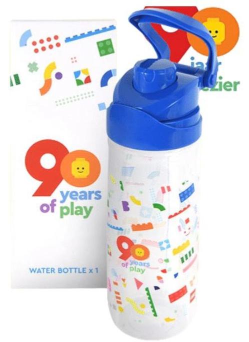 Lego water bottle - collector's item 90 years of play, Kinderen en Baby's, Speelgoed | Duplo en Lego, Nieuw, Lego, Complete set