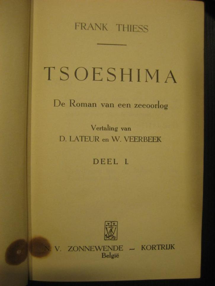 Tsoeshima, Boeken, Overige Boeken, Ophalen of Verzenden