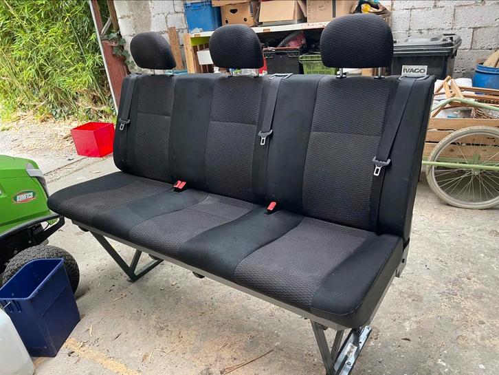 Tweede rij zetels uit dubbele cabine Peugeot Boxer 2019, Auto-onderdelen, Interieur en Bekleding, Peugeot, Ophalen