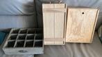 Houten geschenkdoos sierdoos kist wijn bier, Enlèvement ou Envoi, Comme neuf
