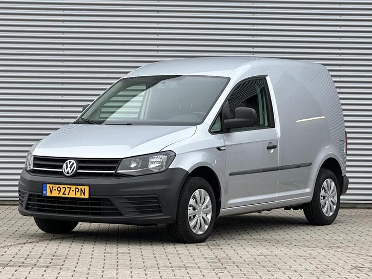 Volkswagen Caddy 2.0 TDI L1 Leder|Cruise|Trekhaak|Zilver Tre, Auto's, Bestelwagens en Lichte vracht, Bedrijf, Te koop, ABS, Airbags