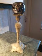 Kandelaar koper, Ophalen of Verzenden, Zo goed als nieuw, Grijs, Kandelaar