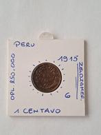 Peru 1 centavo 1915 zeldzamer geres rene, Postzegels en Munten, Munten | Amerika, Ophalen of Verzenden
