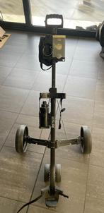 Golf Trolley - Stevige 3-wiel trolley met accessoires, Sport en Fitness, Golf, Ophalen, Zo goed als nieuw, Overige typen, Overige merken