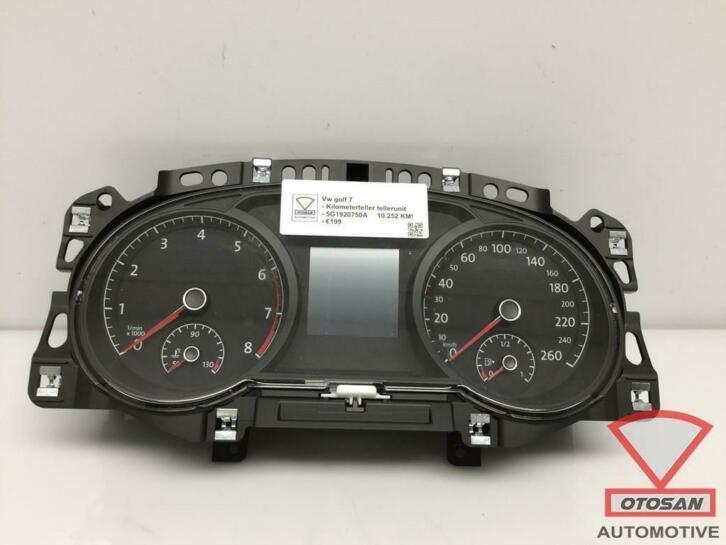 vw golf 7 kilometerteller tellerunit tacho klok 5g1920750a, Auto-onderdelen, Dashboard en Schakelaars, Volkswagen, Gebruikt