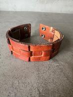 Herenarmband G-Star leder, Bijoux, Sacs & Beauté, Bracelets, Enlèvement ou Envoi, Utilisé, Brun, Cuir