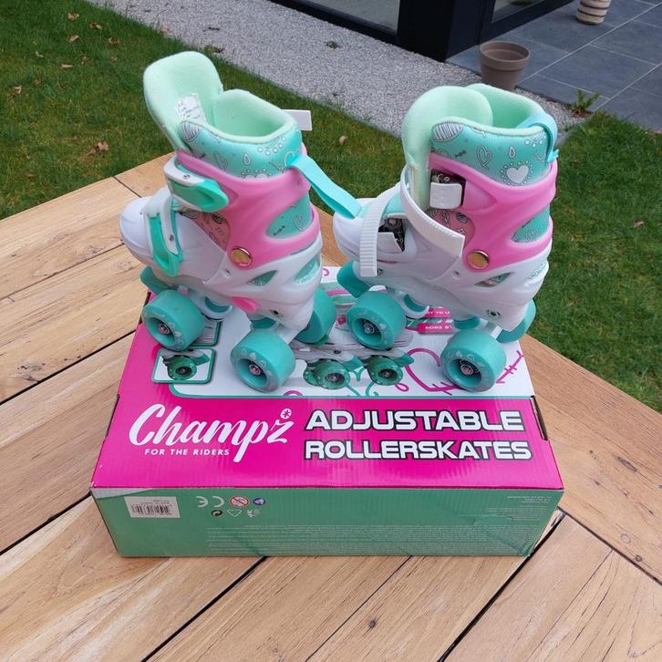 CHAMPZ Rolschaatsen - Maat 27-30 + CHAMPZ Helm, Kinderen en Baby's, Speelgoed | Buiten | Rolschaatsen, Nieuw, Kinderen, Verstelbaar