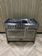 Luxe Fornuis Solitaire 120cm gas/keramisch + Dubbele oven!, Electroménager, Cuisinières, Comme neuf, Gril, Gaz, Enlèvement ou Envoi