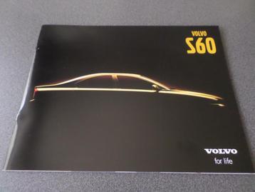 Volvo S60 2000 Brochure beschikbaar voor biedingen