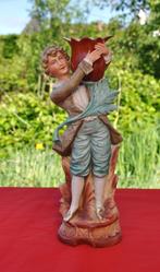 statue en biscuit porte bouquet homme porteur d'eau, Enlèvement ou Envoi, Statue biscuit