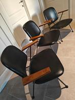 Fauteuils W.H. Gispen en Gijs van der Sluis, Huis en Inrichting, Stoelen, Ophalen, Drie, Zwart, Hout